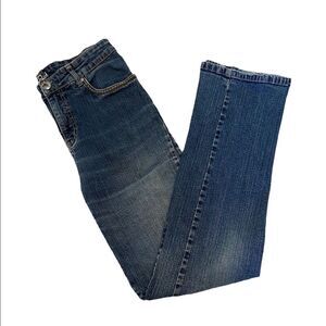 FRENCH DRESSING BLUES Olivia Stonewash Straight Leg Stretch Denim Jeans 2